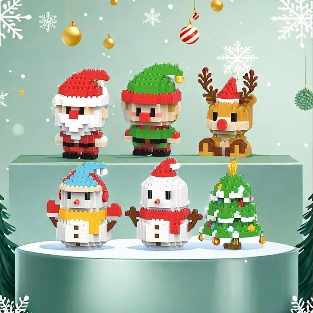 Santa Building Blocks - 12 Unique Christmas Figures