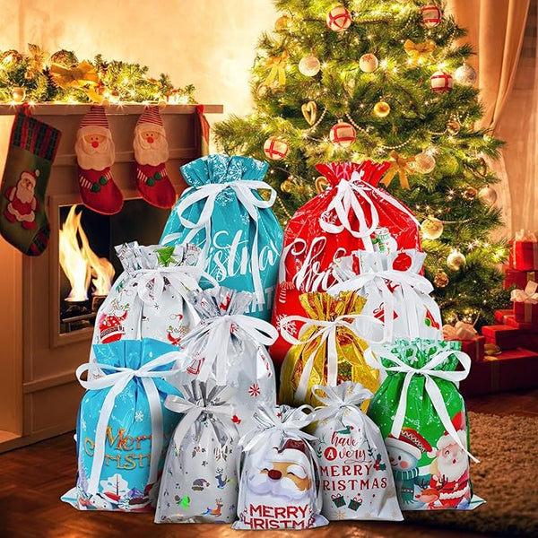 Fast Christmas Gift Bags with Name Tag