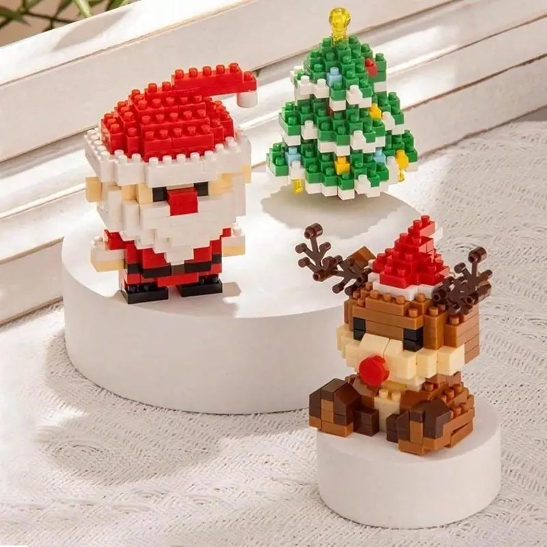 Santa Building Blocks - 12 Unique Christmas Figures